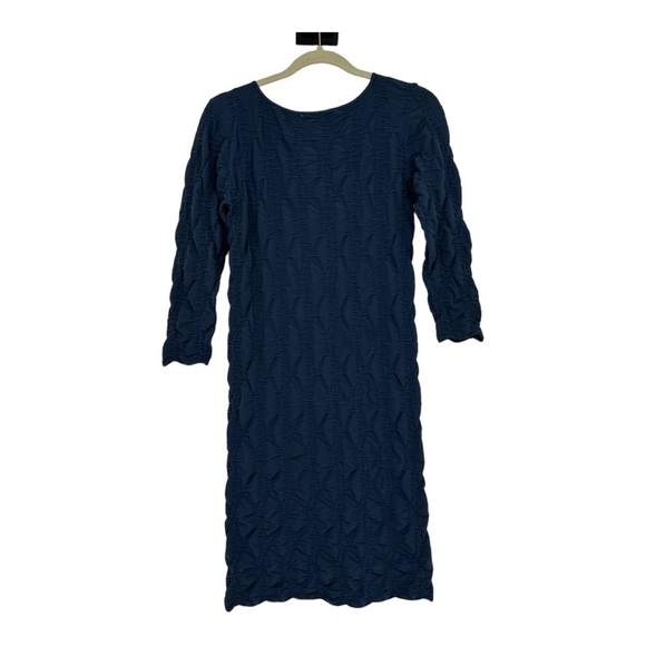 NEW Tees By Tina Groove Tunic Dress in Vintage Blue 22D OSFM MSRP $110 - Picture 2 of 4